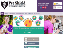 Tablet Screenshot of petshieldvet.net